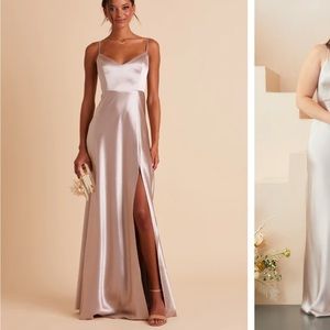 NWT Taupe Satin Bridesmaid dress - medium